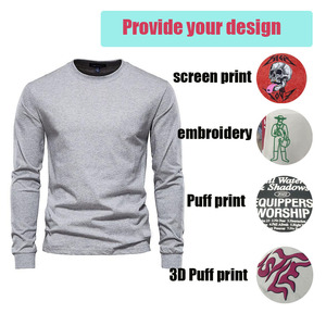 Vente en gros de tissu modal à manches longues pour hommes pour t-shirt hiver plus chaud intérieur uni sport entraînement haut court t-shirt pour hommes coupe ajustée - Product Image 5