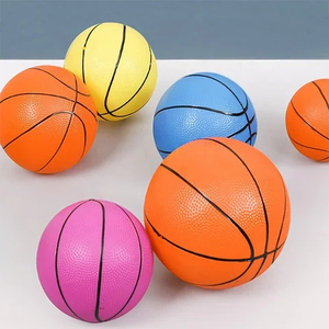 Team Sports Game Youth Custom Logo Solid Color Standard Size Rubber Basketball Ball Wholesale Wear Sports Outdoor Indoor - Product Image 5