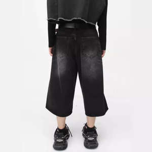 Meilleures ventes 100% neuf Short en denim décontracté pour homme en polyester/coton, design personnalisé, fermeture éclair, uni - Product Image 3