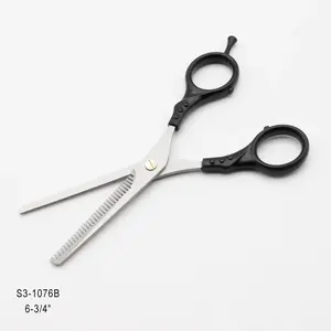 Ciseaux amincissants pour coiffeur avec repose-doigt double Ciseaux pour salon de coiffure en acier inoxydable avec logo personnalisé pour professionnels et débutants - Product Image 5