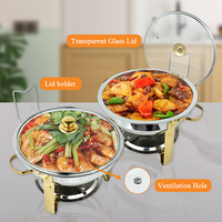 Penjualan pabrik hotel restoran Pesta baja nirkarat peralatan makan memasak penghangat pot panas kompor swalayan dengan tutup