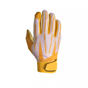Adjustable Closure <b>Football</b> Gloves with Protective Padded Support for Fingers and Palm Area Secure Fit Gloves - Product Image 2