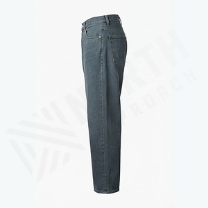 Pantalones Vaqueros de Estilo Urbano, Elásticos, Lisos, Teñidos, Precio al por Mayor, MOQ Bajo, los Mejores Pantalones Vaqueros para Hombre, Diseños Nuevos y Elegantes, Color Personalizado - Product Image 3