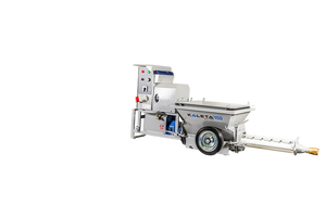 Industrial Mortar <b>Spray</b> Machine Blue Electric Motor 400v Three Phase Plaster Renderer For Wall Ceiling - Product Image 2