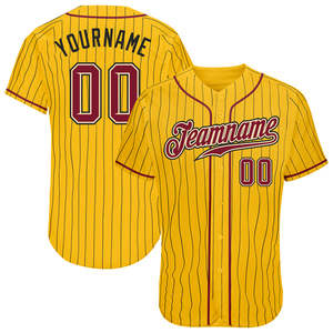 Camiseta de béisbol personalizada al por mayor, transpirable, ligera, de secado rápido, resistente a la humedad, duradera, cosida, cómoda, diseño de ropa de equipo - Product Image 1