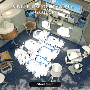 Juego de Instrumentos de Retractor Quirúrgico Oftálmico Manual de Un Solo Uso, Certificado CE Clase II, Abridor de Ojos con Cable - Product Image 5