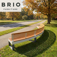 Banc de parc moderne de luxe, sièges en bois d'extérieur |   Banc de loisirs extérieur, mobilier public, vente en gros à prix d'usine