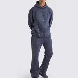 <b>100</b>% <b>Polyester</b> Fleece/French Terry Quick Dry Breathable Acid Washed Winter Unisex Streetwear Fashion Distressed Plain - Product Image 3