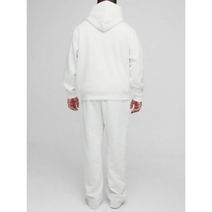 Sudaderas con Capucha y Bolsillo Canguro de Diseño Moderno MOVETEXTILE Basics, Ajuste Holgado, Mezcla de Algodón, Color Blanco, Fabricante Personalizado - Product Image 5