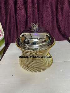 Design attrayant pour le service des aliments marmite chaude chauffe-plat marmite de luxe en acier inoxydable de qualité pour la vaisselle marmite pour le service des aliments - Product Image 4