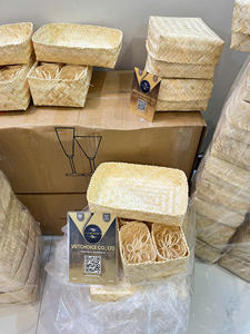 Cesta de mimbre de bambú personalizable de superventa de alta calidad y duradera competitiva a granel almacenada del fabricante de Vietnam - Product Image 5