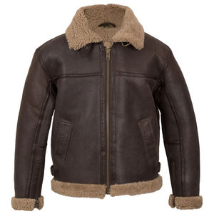 Manteau de motard décontracté en cuir PU véritable avec décoration à glissière pour hommes pour le printemps, l'automne, l'hiver et la veste de moto - Product Image 1