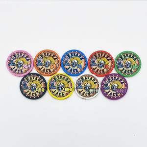 Fichas de póquer de cerámica profesionales de 10g y 40mm con diseño único y logotipo personalizable, incluida la bandeja - Product Image 3