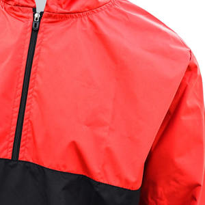 Chaqueta cortavientos con capucha para hombre a la moda, conjunto de abrigo con cremallera, chaqueta cortavientos de poliéster con logotipo personalizado ligero hecha para EE. UU. - Product Image 6