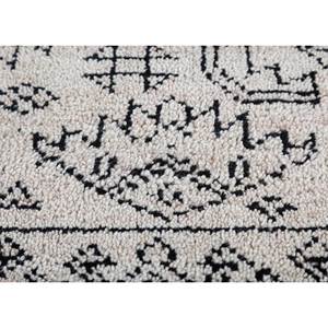 Alfombra Clásica de Lana y Viscosa Tejida a Mano en Color Marfil para Sala de Estar, Pasillo, Diseño Rectangular Tipo Rompecabezas, Alfombra Clásica Versátil con Medallón - Product Image 3