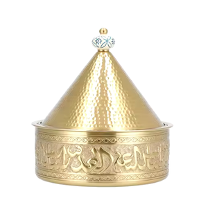 Vaisselle de table Pots chauds fantaisie Thème arabe Conception de luxe en acier inoxydable Réchauffeur de nourriture Isolé Tendance Pots chauds de service/stockage - Product Image 6