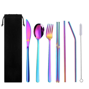 Standard Quality Made in India Wholesale <b>Cutlery</b> <b>Reusable</b> Flatware <b>Set</b> Stainless Steel for Wedding Events - Product Image 2