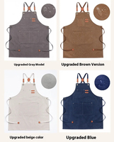 Tabliers de Chef Réutilisables Personnalisables Regal Three pour Hommes et Femmes, avec Grandes Poches, en Coton, Bretelles Croisées, Sans Manches, Robustes et Ajustables