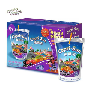 Bebida de jugo de frutas Capri-Sun Jungle en bolsas de 200 ml, paquete de 12 unidades en cajas de exhibición para mostradores refrigerados de tiendas de conveniencia. - Product Image 6