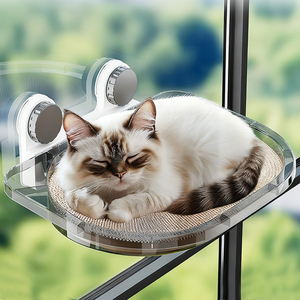 Nuevo Modelo de Hamaca Sólida para <span class=keywords><strong>Gatos</strong></span>, Estructura de Escalada para <span class=keywords><strong>Gatos</strong></span>, Cesta Colgante de Vidrio con Ventosas para Ventana, Sin Clavos, Ecológica, Para <span class=keywords><strong>Gatos</strong></span> Todo el Año - Product Image 1