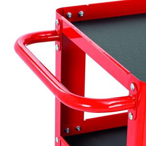 Usag Multipurpose 3-<b>Shelf</b> <b>Plastic</b> Trolley for Logistics & Warehouse Use - Product Image 2