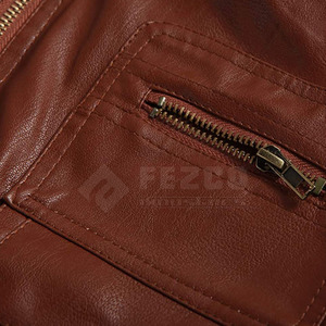 Chaqueta de cuero de buena calidad 2025 para hombre, chaqueta de invierno de cuero impermeable de Color personalizado 100% a la venta - Product Image 5