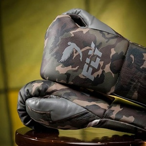 ถุงมือชกมวยแบบมีเชือกผูก หนังแท้คุณภาพสูง ป้องกันได้ดี พร้อมโลโก้สั่งทำพิเศษ ขายดี - Product Image 3