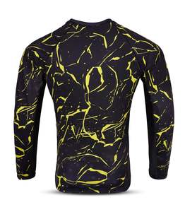 Custom Sublimation Rashguard 4-<b>way</b> Stretch Rashguard Mma Rushguard Bjj OEM Mma Rashguard for <b>Men</b> Long Sleeve Rash Guard - Product Image 6