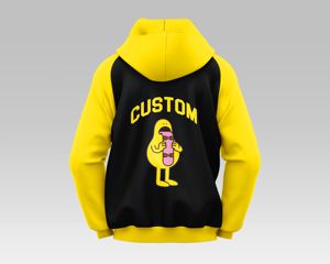 Sweat-shirt à capuche unisexe surdimensionné style streetwear avec poche kangourou, mélange de coton 350 g/m², pull brodé de strass - Product Image 6