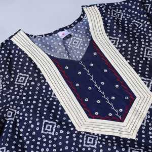 Chemise de nuit longue Evolve pour femme 100 % coton imprimée, super confortable et douce, fermeture boutonnée, taille XS, vêtements d'intérieur, offre ODM - Product Image 2