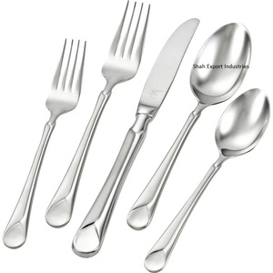 Popular juego de cubiertos de acero inoxidable Chapado en plata con asas reales para mesa de comedor, vajilla, juegos de cubiertos para comer - Product Image 6