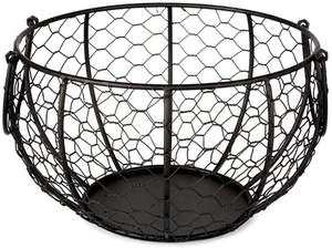Panier de poule en fer au design classique fait à la main panier de rangement décoratif en fil de fer de cuisine de qualité pour usage domestique - Product Image 6