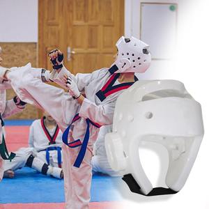 OEM Customizable Lightweight PU <b>Padding</b> Kickboxing Taekwondo Safety Head Guard Modular Design Breathable Boxing Helmets - Product Image 1