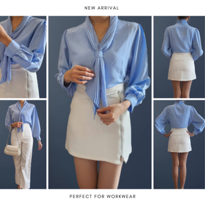 Ensemble de vêtements de bureau sophistiqués le plus récent, ton beige intemporel, look élégant et professionnel de l'usine du Viet Nam - Product Image 5