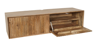 ตู้ทีวีไม้มะม่วงแบบ2ประตูสไตล์ธรรมชาติ TVC เฟอร์นิเจอร์ภายในบ้านทนทานสำหรับห้องนั่งเล่นห้องนอนโรงแรมที่เก็บใหม่ - Product Image 5