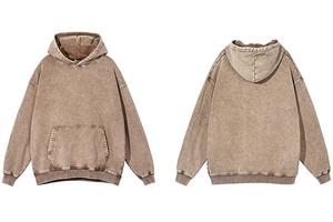 OEM Service personnalisé surdimensionné coton lourd hommes personnalisé lavage à l'acide sweat à capuche noir offre en gros tendance 2024 qualité - Product Image 5