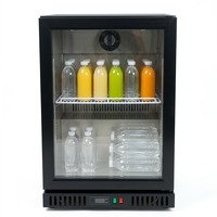 Mini-réfrigérateur portable de comptoir avec porte vitrée pour boissons, petit armoire de stockage électrique pour boissons, idéal pour les magasins de proximité