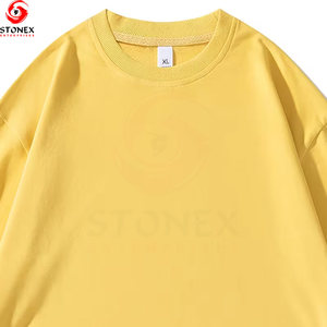 T-shirt Oversize Homme 100% Coton Col Rond Style Urbain Personnalisable Logo Décontracté Coupe Ample Printemps Écologique Respirant Vente en Gros - Product Image 4