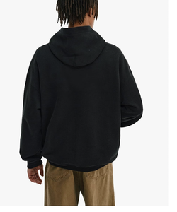NOUVEAUTÉ SWEATSHIRT À CAPUCHE SURDIMENSIONNÉ POUR HOMME AVEC LOGO PERSONNALISÉ, POLAR CVC POUR GRANDS POIDS, VENTE EN GROS, SWEATSHIRT À ÉPAULES DÉCROCHÉES, BLANC - Product Image 2