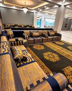 Sièges au sol orientaux, canapé ethnique, canapé Majlis arabe, canapé de style ottoman, ensemble Jalsa arabe, sièges au sol orientaux de luxe - Product Image 2