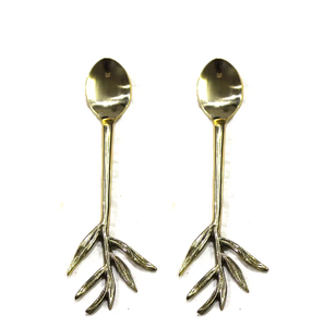 Cuillère en laiton au meilleur design avec poignée unique pour table à manger et cuillère en laiton à usage domestique pour produits d'emballage personnalisés - Product Image 6