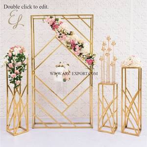 Meilleure vente support de harlow décoratif en laiton massif poli doré pour fleurs décoration de la maison support de harlow en métal intérieur et extérieur - Product Image 5