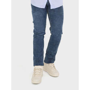 กางเกงยีนส์สกินนี่ ELITES Streetwear รุ่นคลาสสิค ปักลาย  ไซส์ใหญ่ สีเข้ม  ผ้าถักทรงตรง สำหรับฤดูใบไม้ร่วง/ฤดูหนาว - Product Image 2