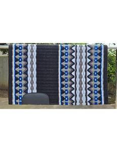 Titre: Couverture de selle Western de haute qualité pour chevaux Tapis de selle équestre tissé à la main en laine adapté à l'équitation Trail Rodeo Show - Product Image 3