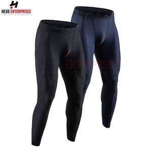 Fabricante paquistaní Hombres Yoga Legging Alta calidad Hombres Leggings Color sólido Tamaño Gimnasio Desgaste Hombres Legging - Product Image 5
