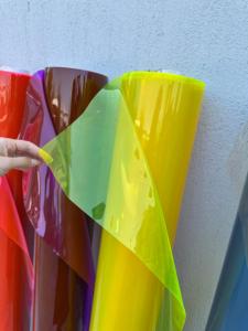 Rouleau de feuille de PVC translucide teinté vibrant | Film vinyle coloré transparent flexible pour sacs et emballages | Rouleau de polymère de qualité supérieure - Product Image 1