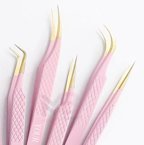 แหนบต่อขนตาปลายแหลมแบบมืออาชีพ ขายส่ง ขนาด 45 90 องศา คุณภาพสูง ผลิตจากสแตนเลส ด้ามจับสบาย - Product Image 3