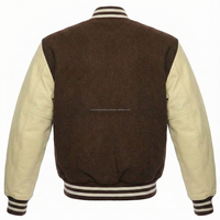 Veste de baseball varsity en laine de haute qualité pour hommes, logo personnalisé, orange et noir, broderie sur le devant, boutons pression, col montant, respirante, coupe-vent