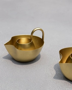 Luxury Polished Brass Gold Plating Classic Eco-Friendly Metal Serving Bowl Set Premium Quality Stylish <b>Party</b> <b>Table</b> Decorations - Product Image 2