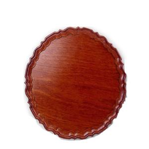 Venta de fábrica de tendencia caliente Posavasos de madera de aspecto perfecto de nogal de alta calidad con soporte Forma redonda Nuevo diseño - Product Image 5